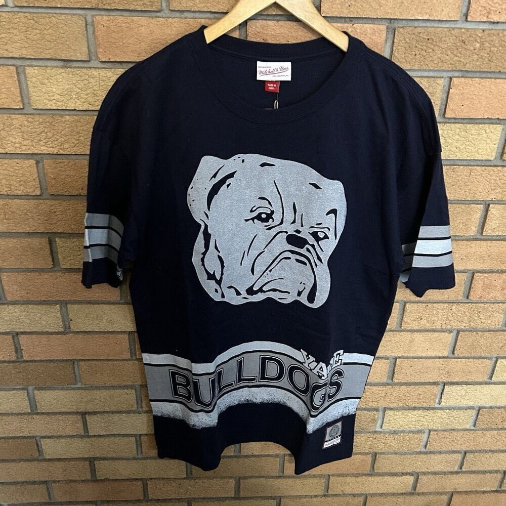 NWT Yale Bulldogs Mitchell & Ness Fashion Oversized T-Shirt Navy Men’s M